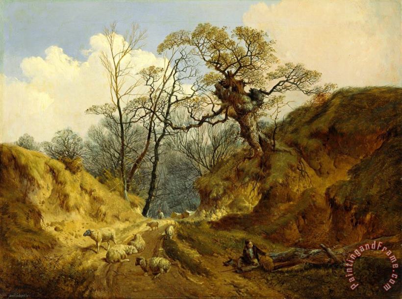 John Berney Ladbrooke Crown Point, Whitlingham, Near Norwich Art Painting