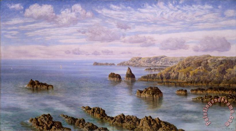 Southern Coast of Guernsey painting - John Brett Southern Coast of Guernsey Art Print