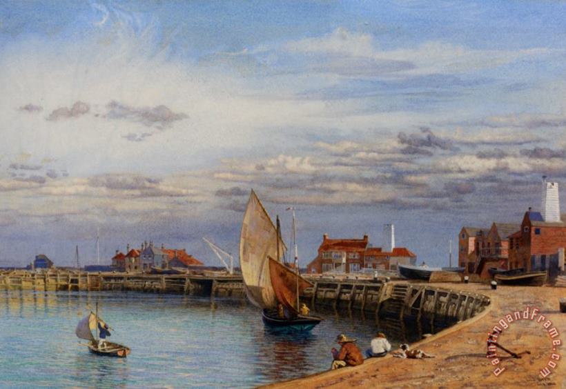 John Brett Yarmouth Harbour Art Painting