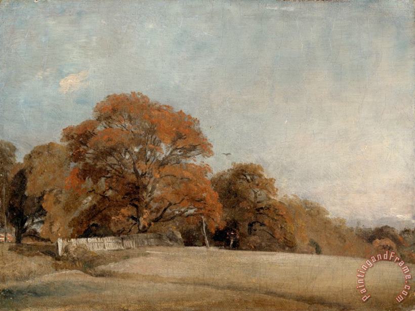 An Autumnal Landscape at East Bergholt painting - John Constable An Autumnal Landscape at East Bergholt Art Print
