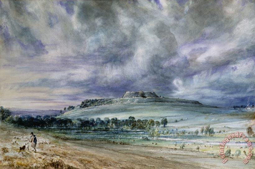 Old Sarum painting - John Constable Old Sarum Art Print