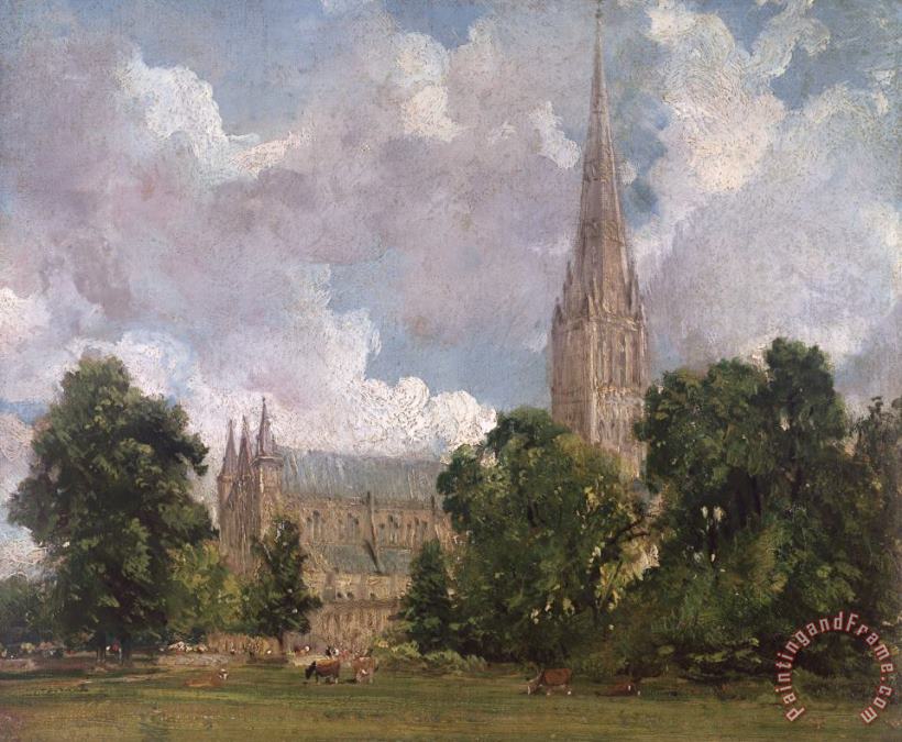 John Constable Salisbury Cathedral from the south west Art Print