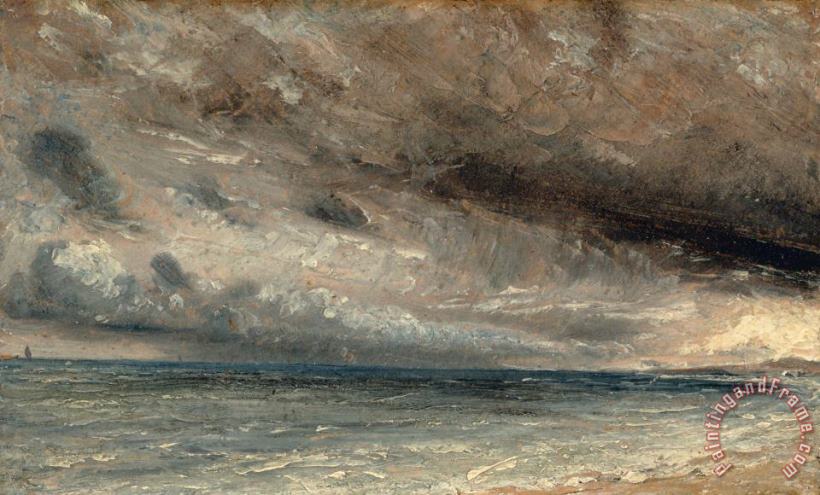John Constable Stormy Sea, Brighton Art Print