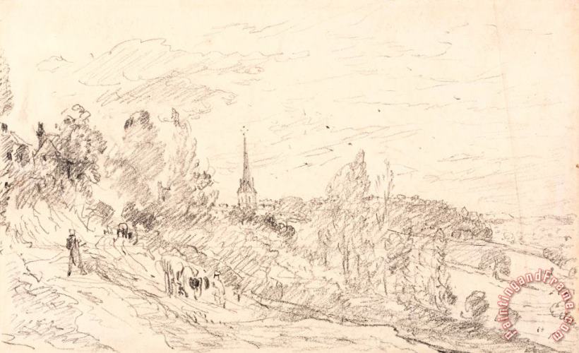 View Near Arundel painting - John Constable View Near Arundel Art Print