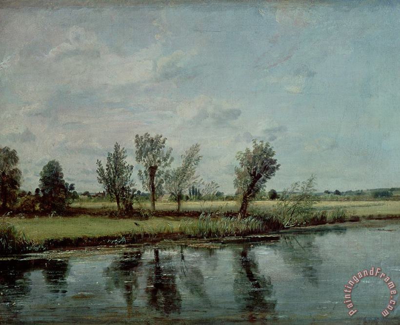 John Constable Water Meadows near Salisbury Art Print