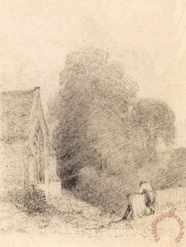 Wormingford Church painting - John Constable Wormingford Church Art Print