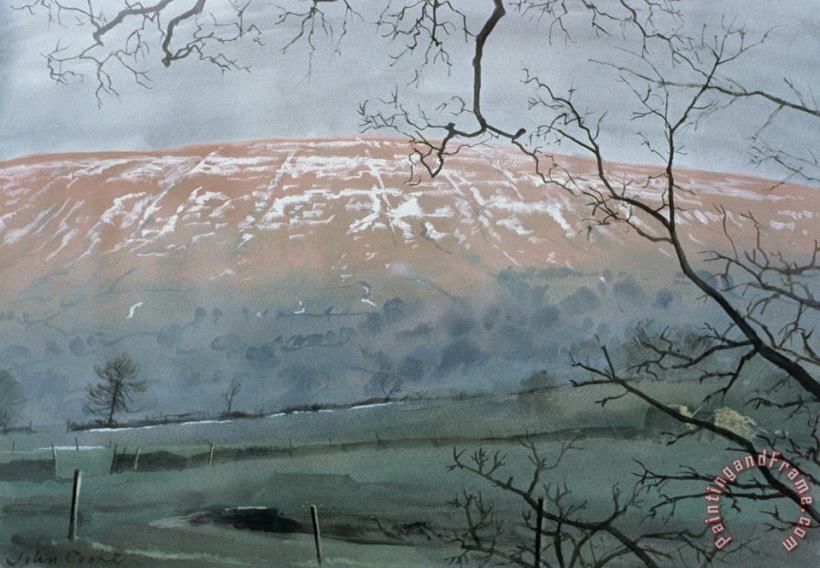 Rise Hill in December painting - John Cooke Rise Hill in December Art Print