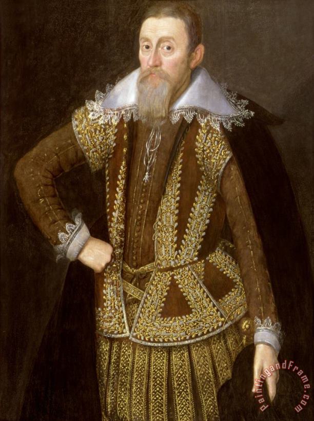 John De Critz William Parker, 4th Baron Monteagle And 11th Baron Morley Art Painting