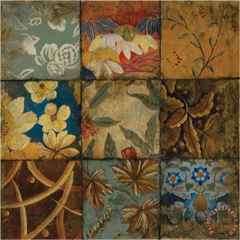 John Douglas Floral Mosaic Iv Art Painting