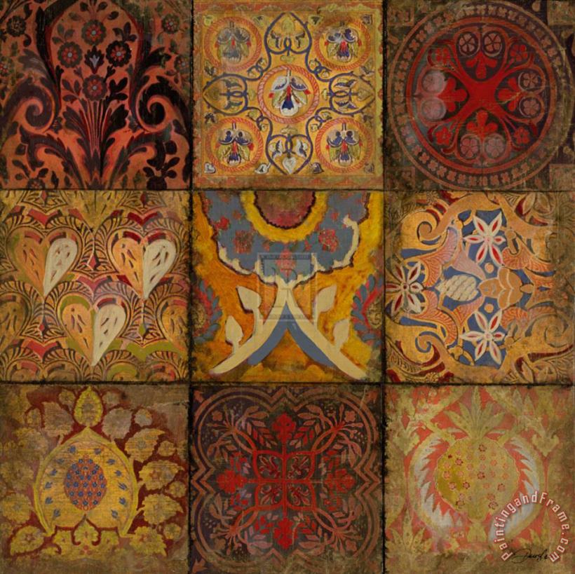 Mosaic III Detail No 1 painting - John Douglas Mosaic III Detail No 1 Art Print