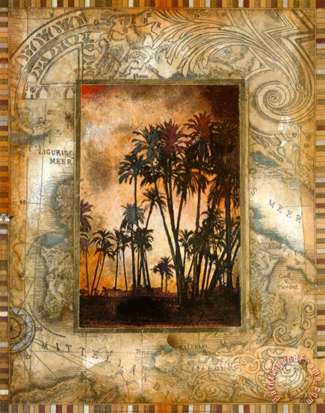 John Douglas Tahitian Sunset II Art Painting
