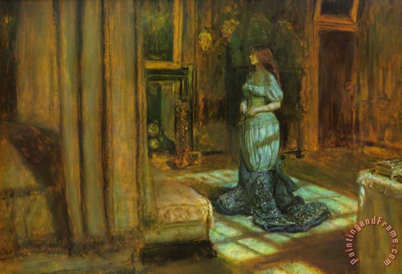 The Eve of St. Agnes painting - John Everett Millais The Eve of St. Agnes Art Print