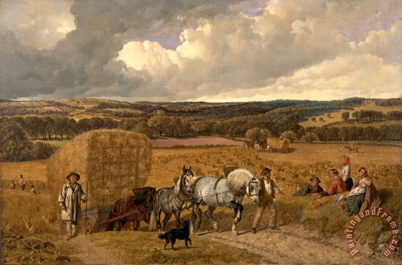 John Frederick Herring The Harvest Art Painting
