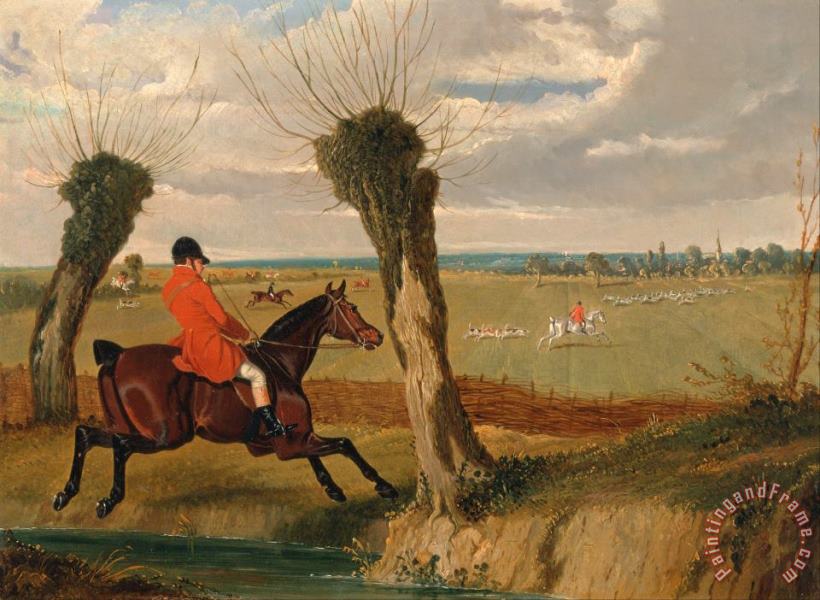 The Suffolk Hunt Full Cry painting - John Frederick Herring The Suffolk Hunt Full Cry Art Print