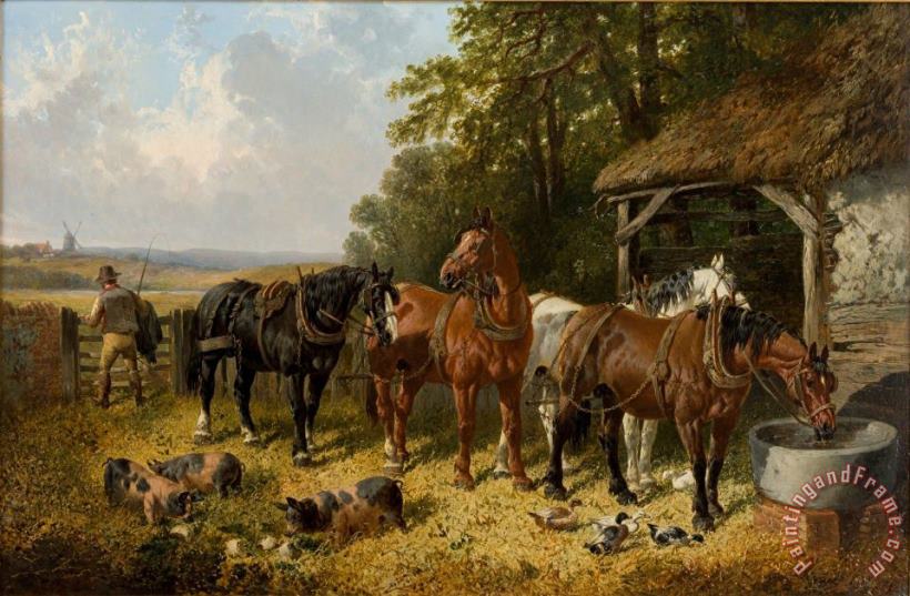 End of a Long Day painting - John Frederick Herring Jnr End of a Long Day Art Print