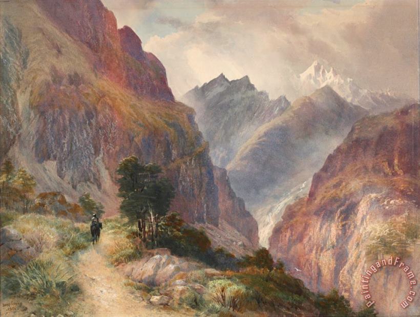 John Gully In The Southern Alps Art Painting