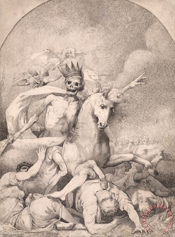 John Hamilton Mortimer Death on a Pale Horse Art Print