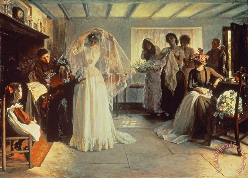 John Henry Frederick Bacon The Wedding Morning Art Painting