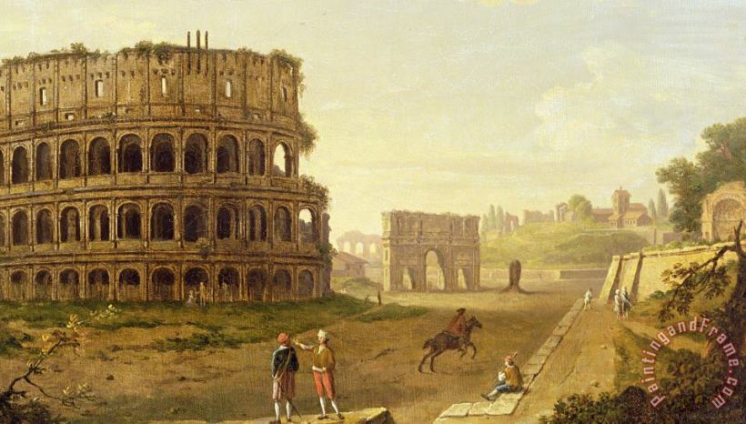 The Colosseum painting - John Inigo Richards The Colosseum Art Print