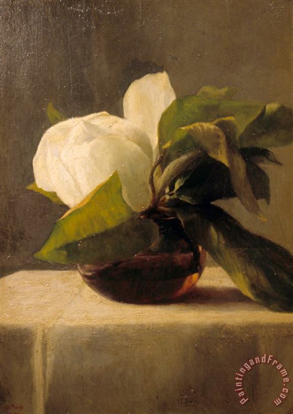 Magnolia painting - John LaFarge Magnolia Art Print