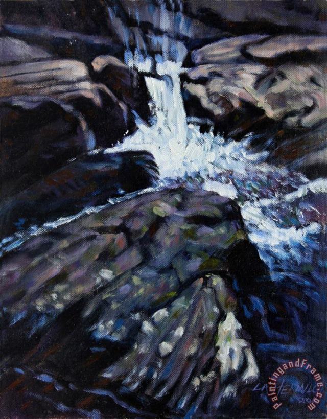 Rushing Waters three painting - John Lautermilch Rushing Waters three Art Print