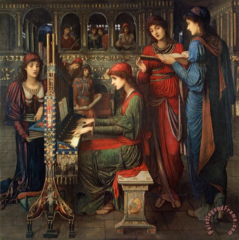 Saint Cecilia painting - John Melhuish Strudwick Saint Cecilia Art Print