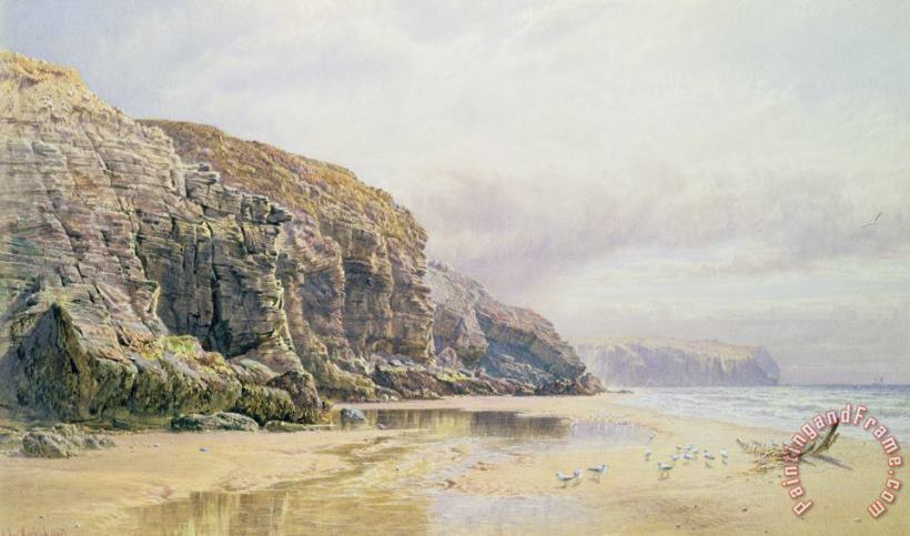 The Coast of Cornwall painting - John Mogford The Coast of Cornwall Art Print