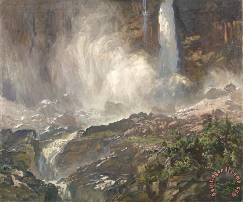 Yoho Falls painting - John Singer Sargent Yoho Falls Art Print
