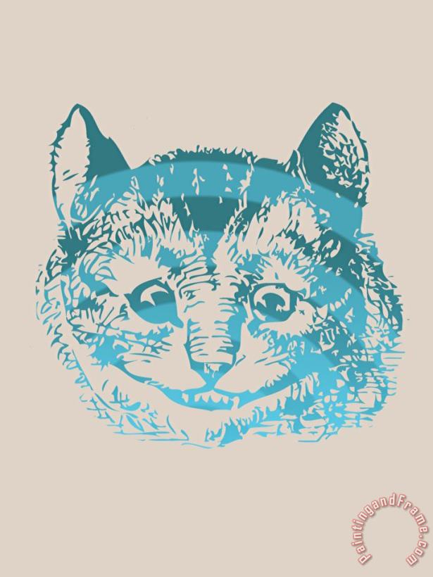 Cheshire Cat Portrait painting - John Tenniel Cheshire Cat Portrait Art Print