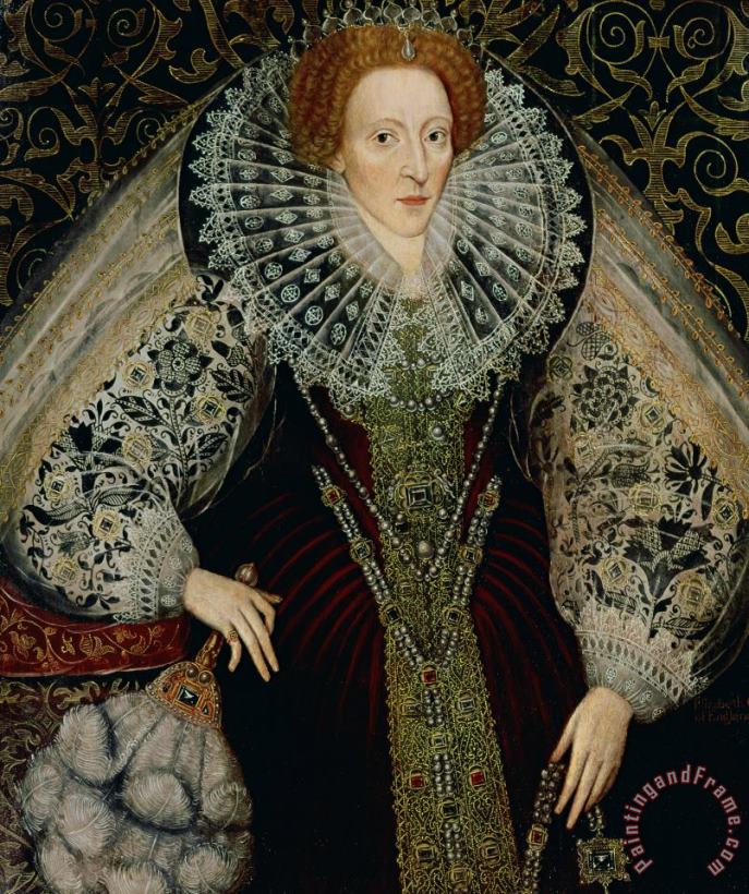 John the Younger Bettes Queen Elizabeth I Art Painting