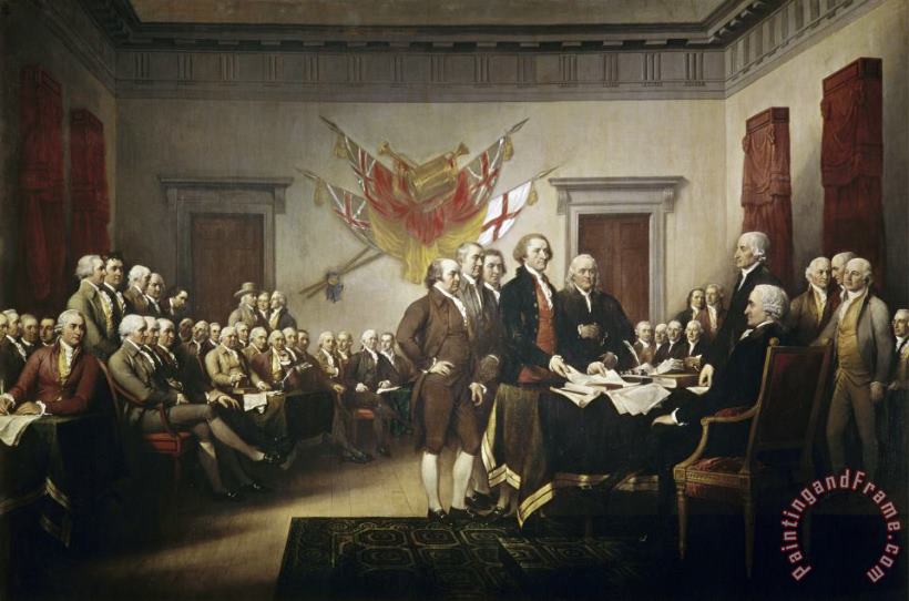 John Trumbull Signing the Declaration of Independence Art Print
