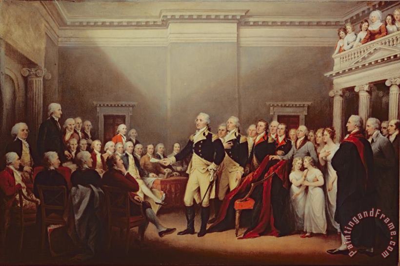 John Trumbull The Resignation of George Washington Art Print