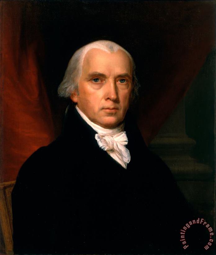 James Madison painting - John Vanderlyn James Madison Art Print