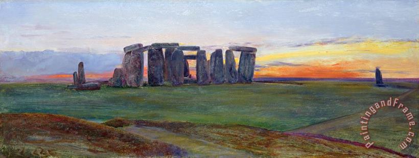 John William Inchbold Stonehenge Art Print