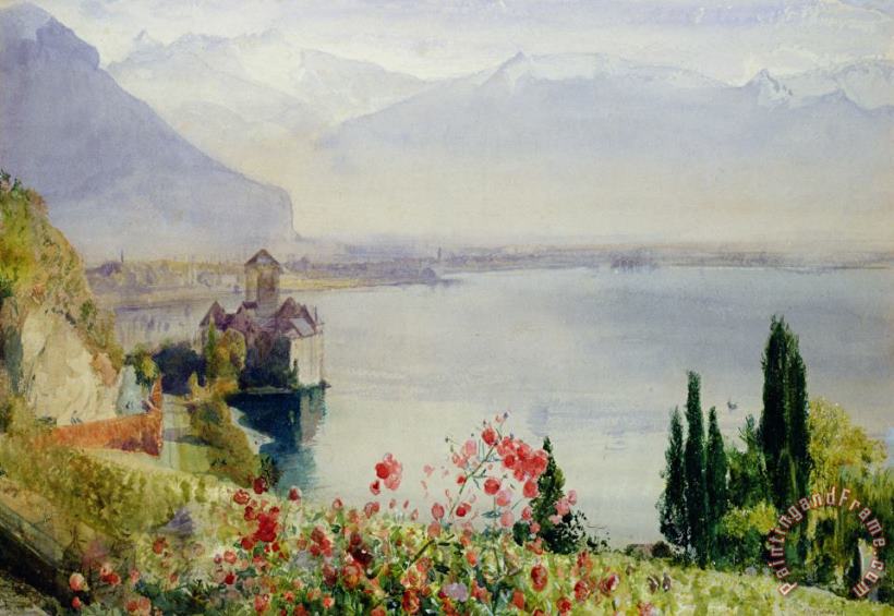 John William Inchbold The Castle at Chillon Art Painting
