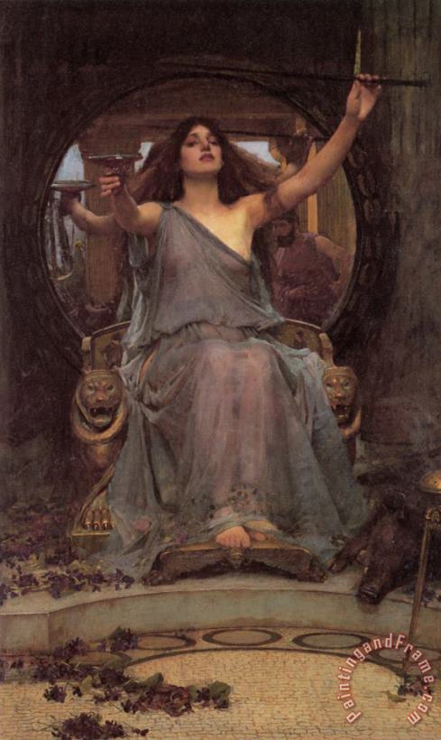 Circe Offering The Cup to Ulysses painting - John William Waterhouse Circe Offering The Cup to Ulysses Art Print