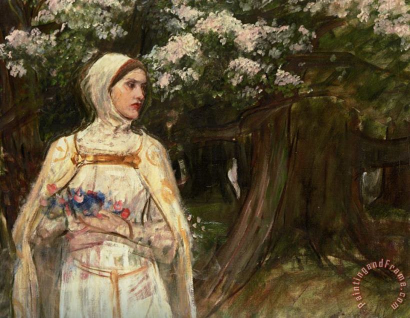 John William Waterhouse Matilda Formerly Called Beatrice Art Print