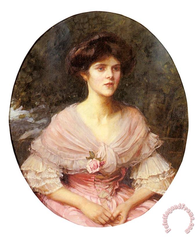 Portrait of Mrs Alex Puleston Henderson painting - John William Waterhouse Portrait of Mrs Alex Puleston Henderson Art Print