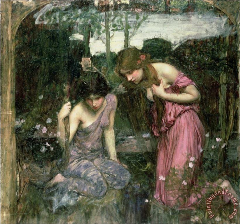 Study for Nymphs Finding The Head of Orpheus C 1900 painting - John William Waterhouse Study for Nymphs Finding The Head of Orpheus C 1900 Art Print