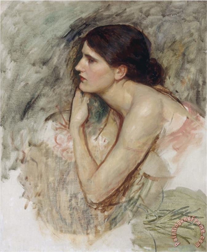Study for The Sorceress painting - John William Waterhouse Study for The Sorceress Art Print