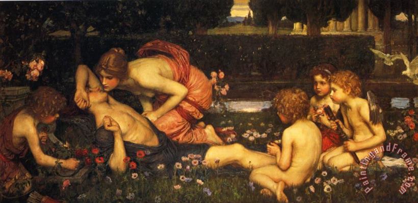 John William Waterhouse The Awakening of Adonis Art Painting