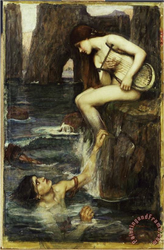 John William Waterhouse The Siren C 1900 Art Painting