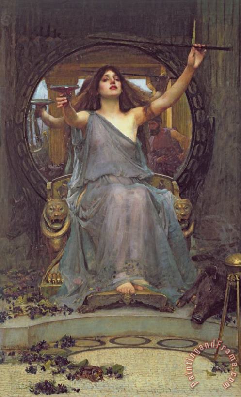 John Williams Waterhouse Circe Offering the Cup to Ulysses Art Painting