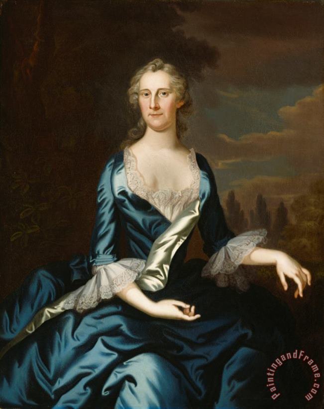 John Wollaston Mrs. Charles Carroll of Annapolis Art Painting