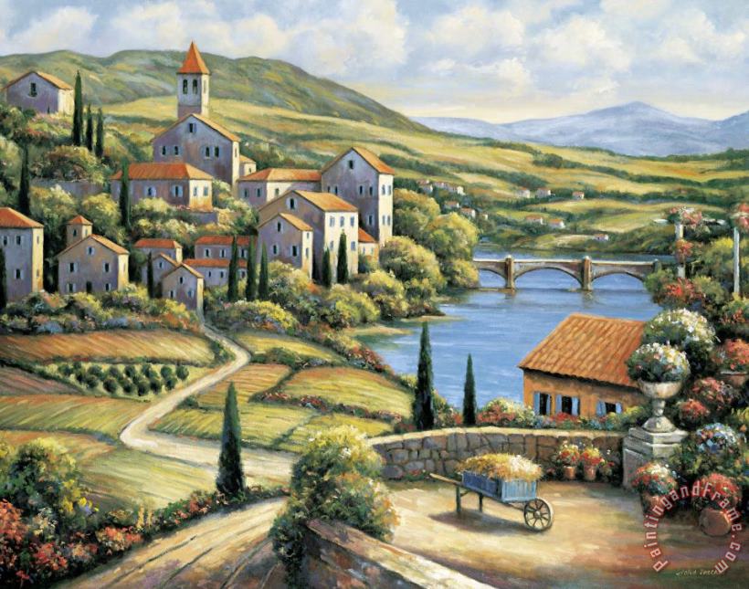 John Zaccheo The Village Art Painting