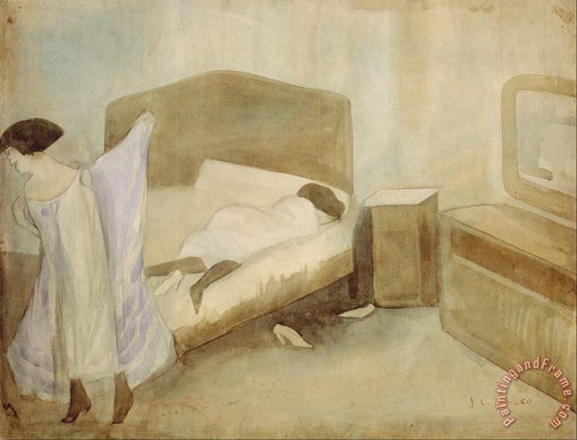 The Bedroom painting - Jose Clemente Orozco The Bedroom Art Print