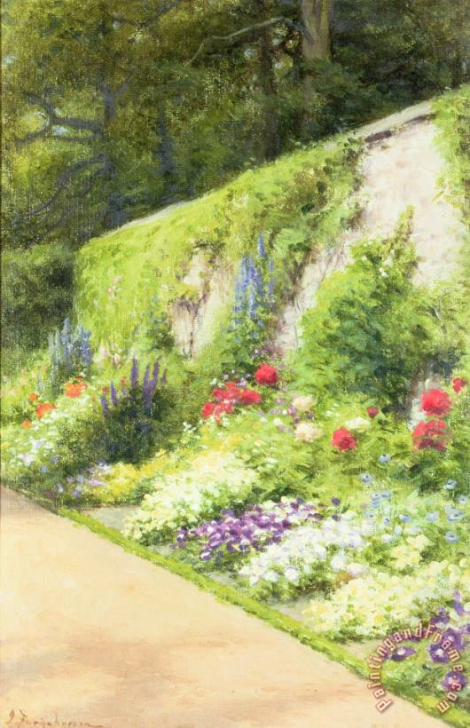 Joseph Farquharson The Artists Garden painting - The Artists Garden