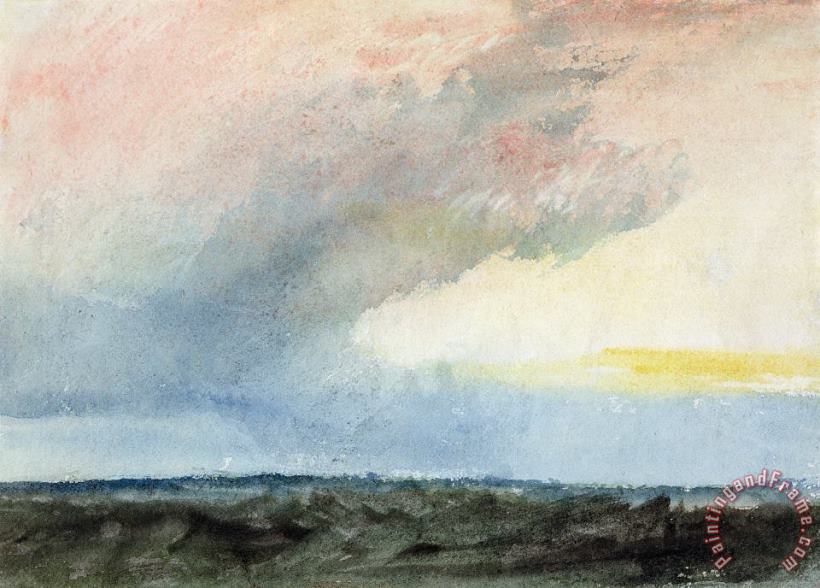 Joseph Mallord William Turner A Rainstorm at Sea Art Painting