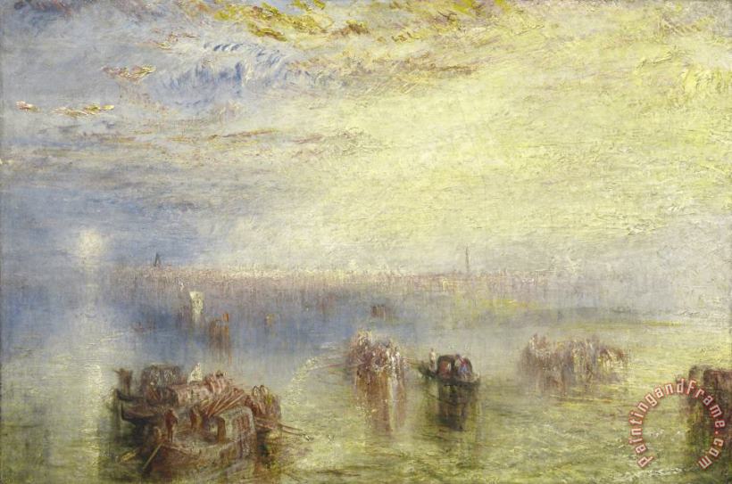 Approach to Venice painting - Joseph Mallord William Turner Approach to Venice Art Print