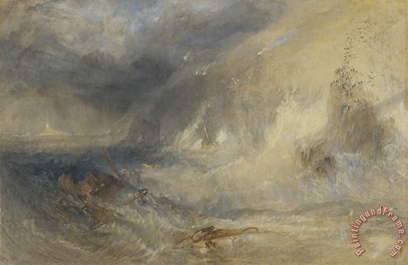 Joseph Mallord William Turner Long Ship's Lighthouse, Land's End Art Painting